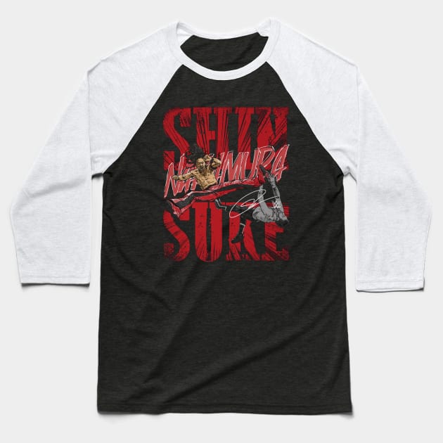 Shinsuke Nakamura Kick Baseball T-Shirt by MunMun_Design